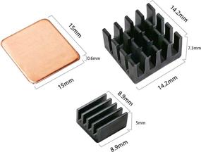 img 2 attached to 🍇 Lanpu Raspberry Heatsink: Optimal Aluminum Cooling Solution