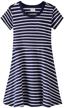 noomelfish summer short sleeve striped dresses girls' clothing in dresses logo