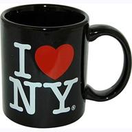 ☕ ny love black 11oz mug logo