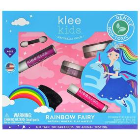 img 4 attached to 🌈 Organic Rainbow Fairy Makeup Kit | Klee Kids Natural Mineral Makeup Set - Luna Star Naturals