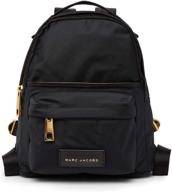 🎒 stylish and durable: discover the marc jacobs nylon varsity backpack logo