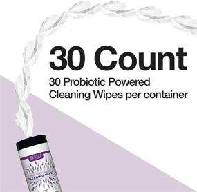 img 2 attached to 🌱 Probiotic Powered & Compostable Cleaning Wipes with Organic Lavender Essential Oil - All Natural Multi Purpose Cleaner Wipes (3 Pack, 90 Count) by SCD Probiotics