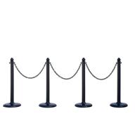 🚧 enhance safety and crowd control with the plastic safety stanchion barrier c hook logo