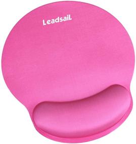 img 4 attached to 🖱️ LeadsaiL Ergonomic Mouse Pad with Gel Wrist Rest — Waterproof, Non-Slip for Home Office, Easy Typing & Pain Relief