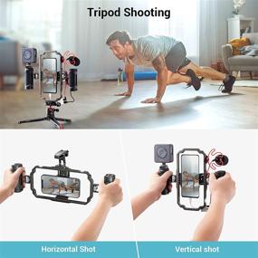 img 3 attached to Enhance your Mobile Filming 🎥 with SmallRig Universal Handheld Video Rig Kit