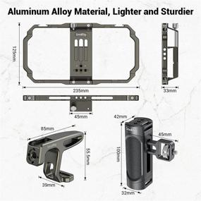 img 1 attached to Enhance your Mobile Filming 🎥 with SmallRig Universal Handheld Video Rig Kit