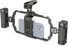 img 4 attached to Enhance your Mobile Filming 🎥 with SmallRig Universal Handheld Video Rig Kit