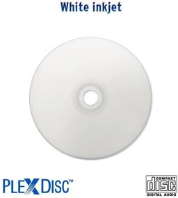 img 3 attached to 🎵 PlexDisc 52x Digital Audio Music CD-R Disc 700MB White Inkjet Printable - 100 PK Spindle (FFP): High-Quality CDs for Music Lovers