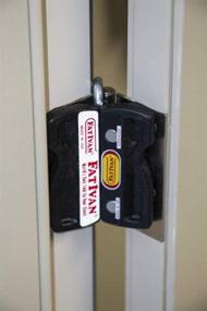 img 2 attached to Hinge Outlet - Portable Door Chock Wedge Stoppers for Firefighters, Paramedics, or Homeowners - Magnetic and Foldable (Black)