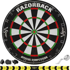 img 4 attached to 🎯 Viper Razorback Official Competition Bristle Steel Tip Dartboard Set: Staple-Free, Razor Thin Metal Spider Wire, Increased Scoring, Reduced Bounce Outs, Premium-Grade Sisal Board