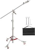 📸 neewer pro stainless steel c stand light stand: 14.4ft height, 7ft cross-bar, sandbag - ideal for photography studios logo