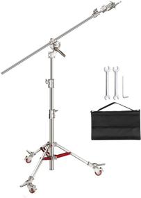 img 4 attached to 📸 Neewer Pro Stainless Steel C Stand Light Stand: 14.4ft Height, 7ft Cross-Bar, Sandbag - Ideal for Photography Studios