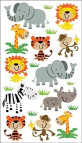 img 1 attached to Adorable Sticko Zoo Cuties Stickers: Create Fun and Colorful Scenes!