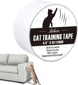 img 4 attached to 🐾 Bihuo Anti Cat Scratch Tape: Effective Double Sided Deterrent Sheets - Clear Sticky Paws Furniture Protector for Couches, Beds, Sofas & Doors