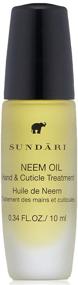 img 4 attached to SUNDARI Neem and Cuticle Hand Treatment 👐 Oil: Soften and Nourish Hands On-The-Go with Natural Rollerball