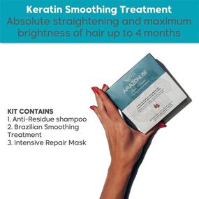 img 1 attached to Amazonliss Keratin Smoothing Treatment: Ultimate Hair Straightening with Natural Ingredients - Smooth, Strengthen, Soften, Moisturize, Shine, and Frizz Reduction (Amazonliss 3 Steps Keratin 2.03 Fl Oz)