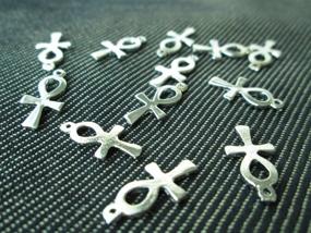 img 2 attached to 🔑 Np Supplies Set of 12 Ankh Egyptian Cross Charms Pendants 8x16mm (NS105) - Enhanced for SEO