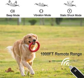 img 1 attached to 🐶 Advanced 1000FT Remote Range Dog Training Collar with Beep/Vibration/Shock Modes - PETDOIT Dog Shock Collar for Effective Training