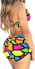 img 2 attached to 👙 TOP HERE Bandage Bathing Swimsuit: Stylish Women's Clothing for Swimsuits & Cover Ups