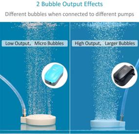 img 2 attached to 🐟 Pawfly 2 Inch Fine Bubble Air Diffuser: Enhance Your Aquarium with Small Air Pump Fish Tank Air Stone Disc