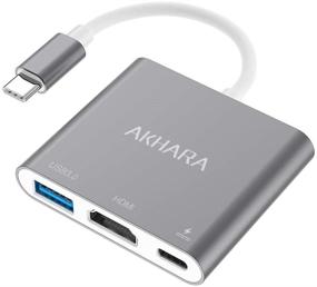 img 4 attached to 🔌 Адаптер USB C к HDMI, хаб с портом USB 3.0 и портом USB C для зарядки – мультипорт адаптер для MacBook Pro, MacBook Air и iPad Pro с поддержкой 4K HDMI