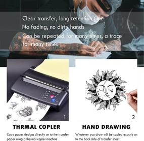 img 2 attached to 🖨️ WeLiu Tattoo Transfer Paper: 110 Sheets, A4 Size for Tattoo Stenciling on Skin