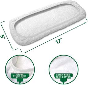 img 2 attached to 🧹 VanDuck X-Large Reusable Cotton Mop Pads for Swiffer Sweeper XL - 2-Pack - (Mop Not Included)