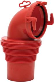 img 2 attached to 🚽 Valterra F02-3112 EZ Coupler 90° Bayonet Sewer Fitting, Red - Efficient Waste Disposal Solution