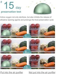 img 2 attached to 🧺 Lucalda Portable Ozone Generator: USB Rechargeable Odor Removal Machine for Fresher Fridge Food & Extended Shelf Life