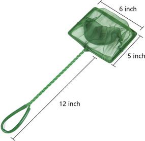 img 3 attached to Laojbaba 6-Inch Green Fine Mesh Net with Plastic Handle for Aquarium and Fishing