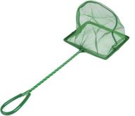 laojbaba 6-inch green fine mesh net with plastic handle for aquarium and fishing логотип