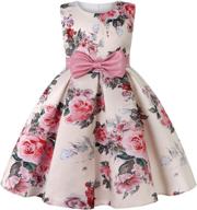 👗 cmmchaah girls pageant party dresses: floral print formal dress for ages 2-9y logo