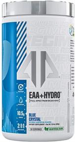 img 4 attached to 💧 EAA + Hydro от AP Sports Regimen: веганский ферментированный порошок BCAA и EAA аминокислот с общим содержанием аминокислот 10.5 г для мужчин и женщин - восстановление + гидратация электролитами - 30 порций (синий кристалл)