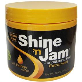 img 1 attached to 16 Ounce Shine N Jam Conditioning Extra Hold with Honey for Enhanced Styling and Lasting Effectiveness