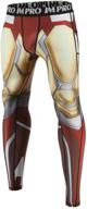 👖 men's compression pants: 2 pocket iron man leggings with 3d printing логотип