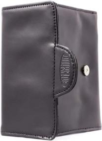 img 1 attached to Large-Sized Slim Wallet for Women: Big Skinny Trixie Leather Tri-Fold Design, Accommodates 30 Cards