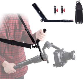img 4 attached to 🔧 DF DIGITALFOTO Terminator Hang Strap Mounting Clamp Accessories for Moza Air 2 and Crane 2 Gimbal, Enhancing Your ZHIYUN WEEBILL LAB Crane 3 Setup Design