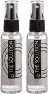 🔍 the solution lens cleaner spray: pack of 2-2oz alcohol free eyeglass lens cleaning spray for glasses, lens, screens – effective, streak-free cleaning logo