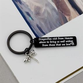 img 3 attached to 🦋 EIGSO Memorial Keychain and Bracelet: Dragonflies as Sympathy Gifts for Remembering Loved Ones - Heaven's Visitation with Symbolic Dragonflies