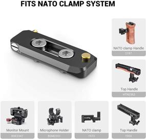 img 2 attached to 📸 SMALLRIG Низкопрофильная быстросъемная рейка NATO собственная 50 мм/2 дюйма - 1/4'' винты для камерной каркаса, монтажа EVF и ручки NATO – BUN2468