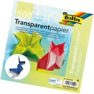 📦 folia origami transparent folding paper, 8" x", assorted colors, pack of 500 sheets logo