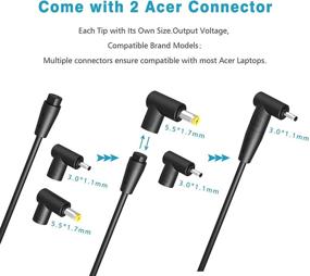 img 3 attached to 🔌 UL Listed AC Charger for Acer Aspire 1 3 5 E5 E15 V5 ES15 N16Q2 E5-575 N19C3 E5-576 A515-54 A315 Spin Swift SF314 TravelMate B117 P2 P6 N17Q2 N19W2 N17Q3 Chromebook CB3 - Laptop Power Cord Adapter