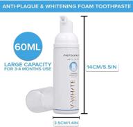 🦷 v-white foam: fluoride free deep cleaning teeth whitening toothpaste - alcohol free & ph balanced (60ml) logo