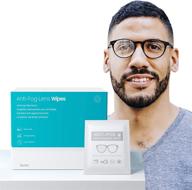 🧼 32 individually wrapped anti-fog lens wipes - ideal for eyeglasses, tablets, camera lenses, screens, swim goggles, and delicate surfaces logo