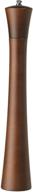 🔳 fletchers' mill newport walnut stain pepper mill - 17 inches, adjustable coarse to fine grind, usa made logo