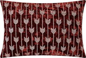 img 1 attached to 🛏️ Chic Home Alianna 5 Piece Comforter Set: Luxurious Crinkle Crushed Velvet Bedding in King Size - Includes Decorative Pillow Shams - Burgundy