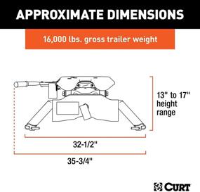 img 3 attached to 🚚 CURT 16120 A16 5th колесо прицеп - оценено в 16 000 фунтов: выдающееся буксировочное исполнение