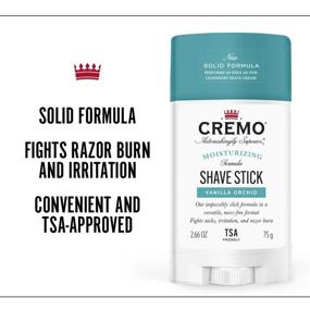 img 2 attached to Cremo Women's Vanilla Orchid Moisturizing Shave Stick - Solid Formula, Mess-Free, 2.66 Oz