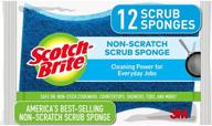 🧽 scotch-brite non-scratch scrub sponges - ideal for dishwashing and kitchen tasks - pack of 12 sponges logo