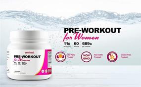 img 2 attached to 🍑 Nutricost Peach Mango Pre-Workout Powder for Women - 60 Servings